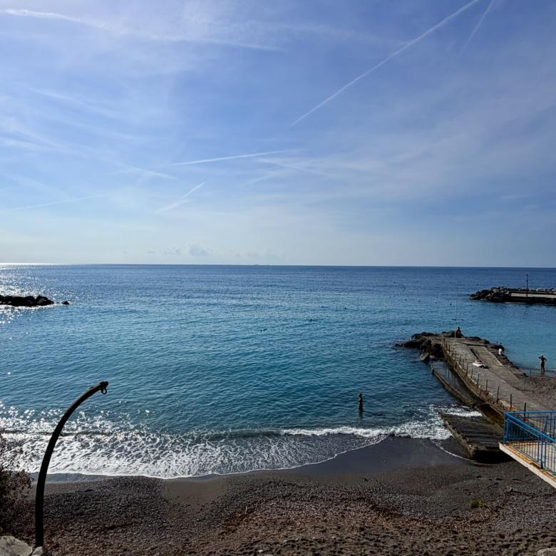 BOGLIASCO RISTRUTTURATI 87MQ FRONTE MARE CON GIARDINO